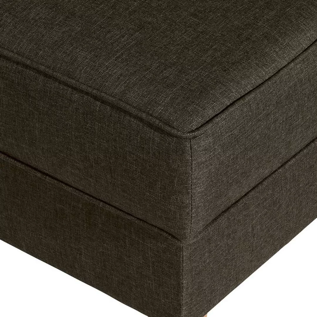 Hocker Beigegrau Flachgewebe im Landhausstil 45 cm Sitzhöhe günstig online kaufen