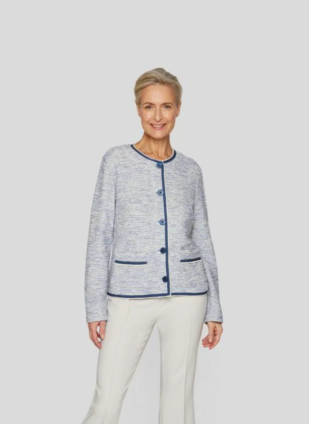 Rabe Blouson Rabe Elegante Jacke mit Kontrastdetails günstig online kaufen