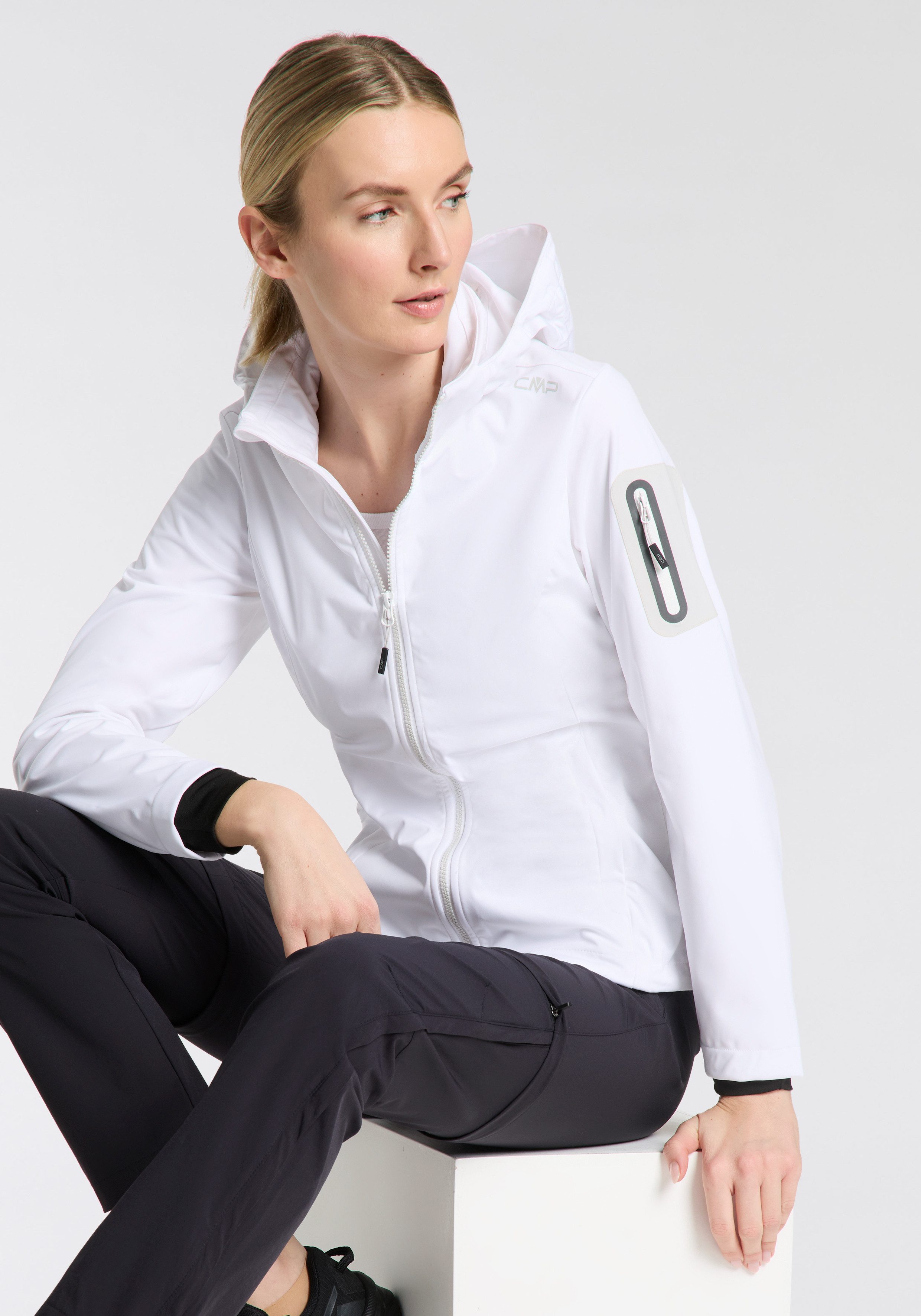 CMP Softshelljacke, (1 St.), mit Kapuze, Atmungsaktiv & Windabweisend & Was günstig online kaufen