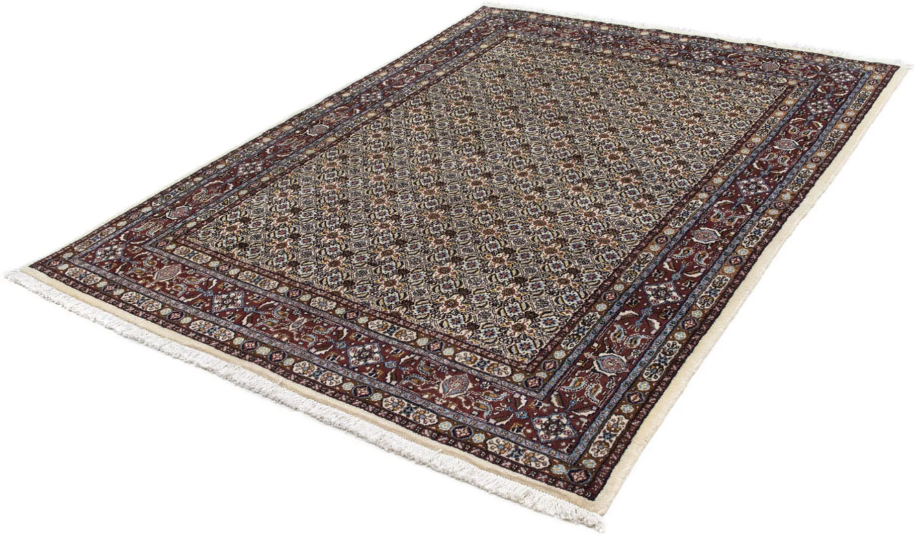 morgenland Wollteppich »Moud Stark Gemustert Beige 238 x 169 cm«, rechtecki günstig online kaufen