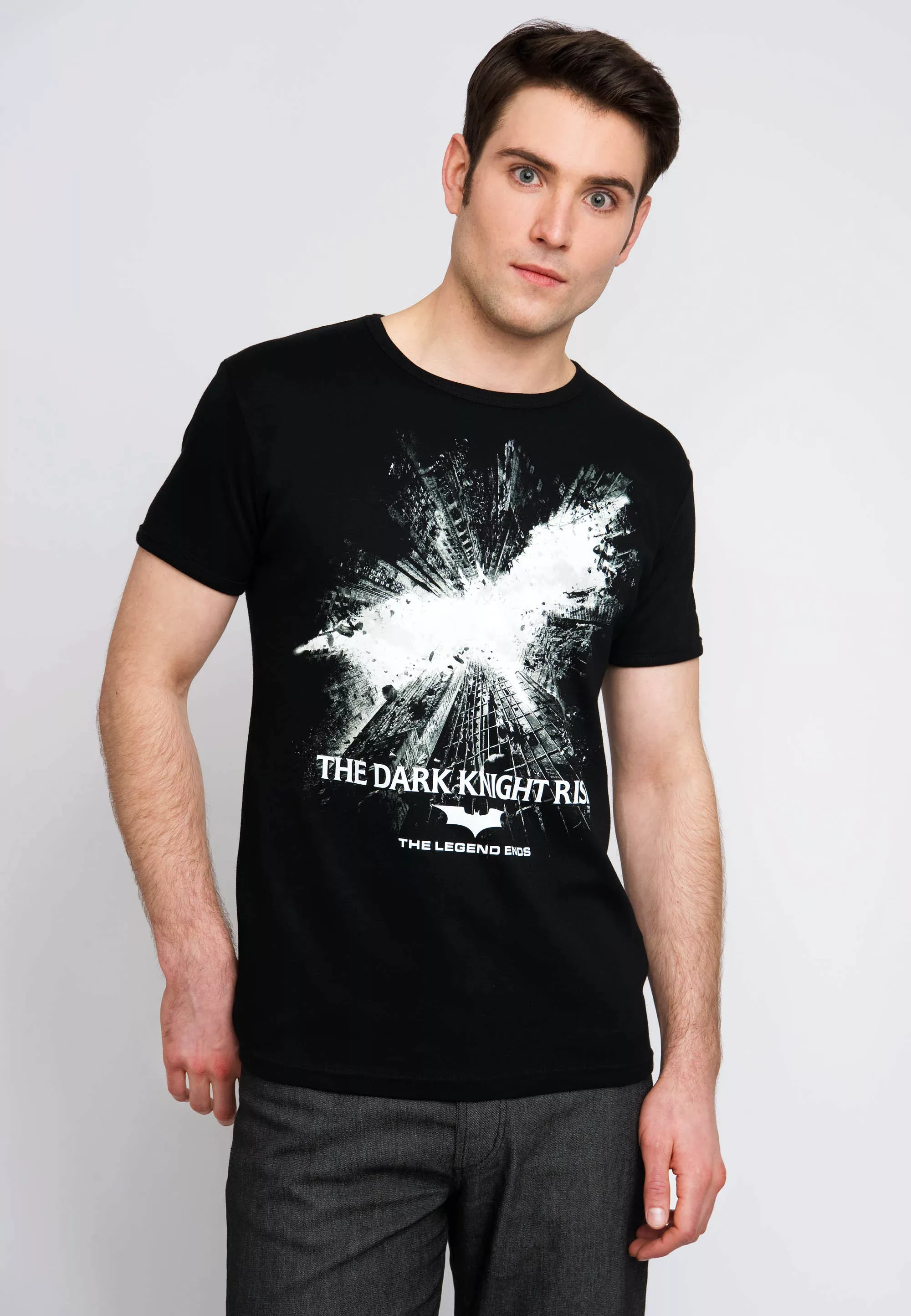 LOGOSHIRT T-Shirt "Batman The Dark Knight Rises", mit tollem Batman-Logo günstig online kaufen