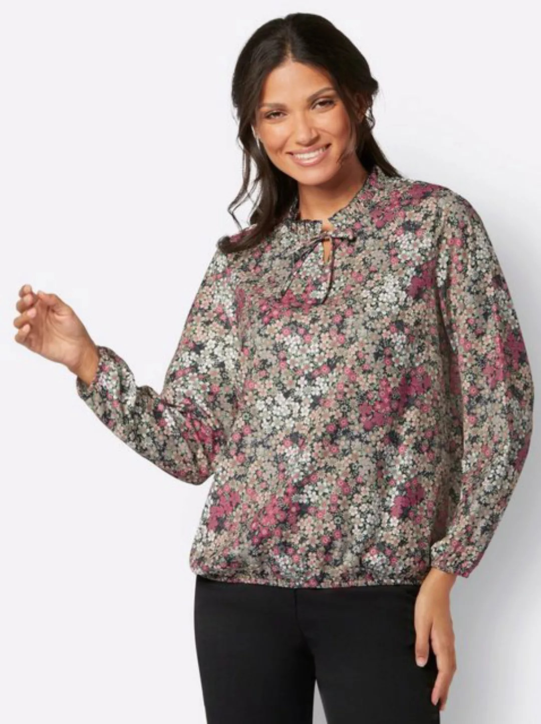 Sieh an! Klassische Bluse Flanellbluse günstig online kaufen