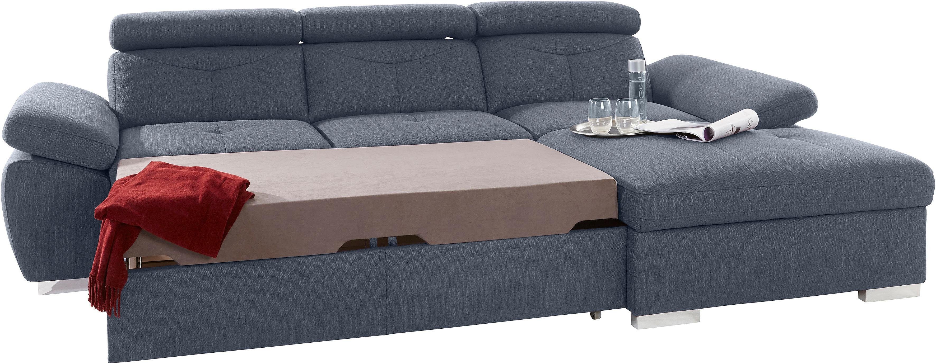 exxpo - sofa fashion Ecksofa "Spring, super bequem, mit Armteil- und Kopfte günstig online kaufen
