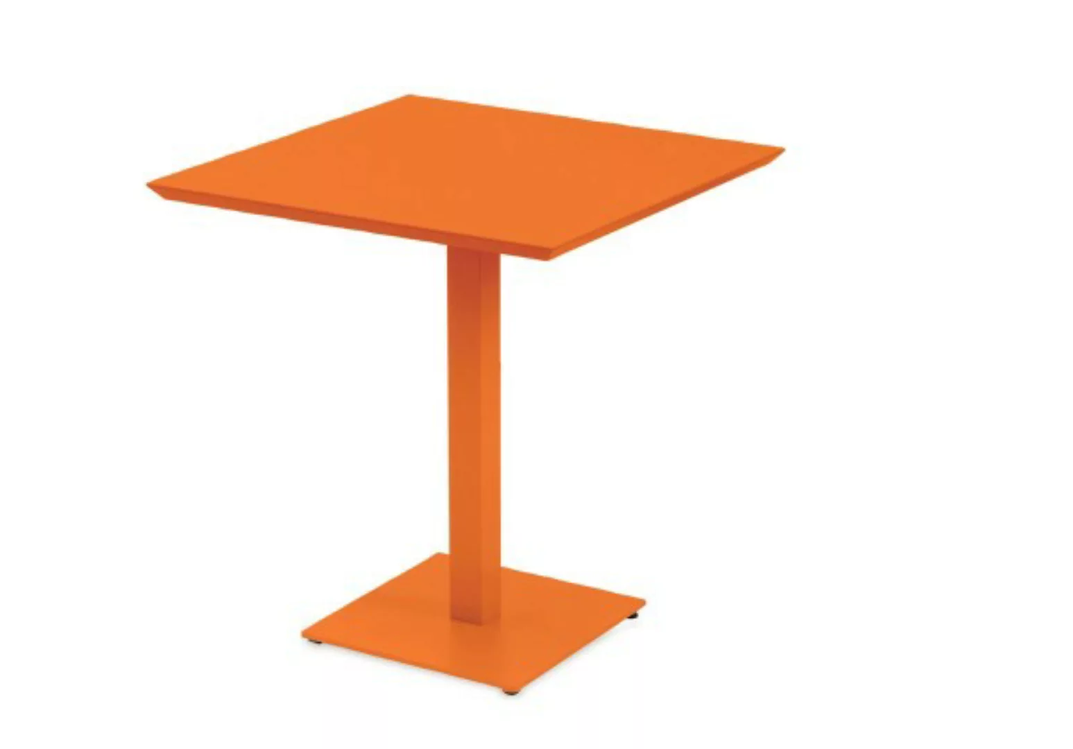 Gartentisch Mogan aus Metall 70x70 cm orange AR günstig online kaufen
