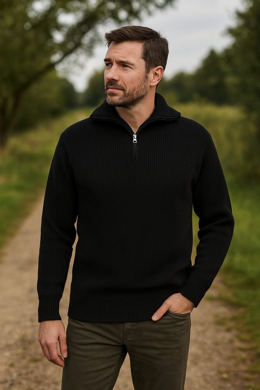 CDM Troyer Jagdpullover Troyerform Strickpullover Ansitzpullover günstig online kaufen