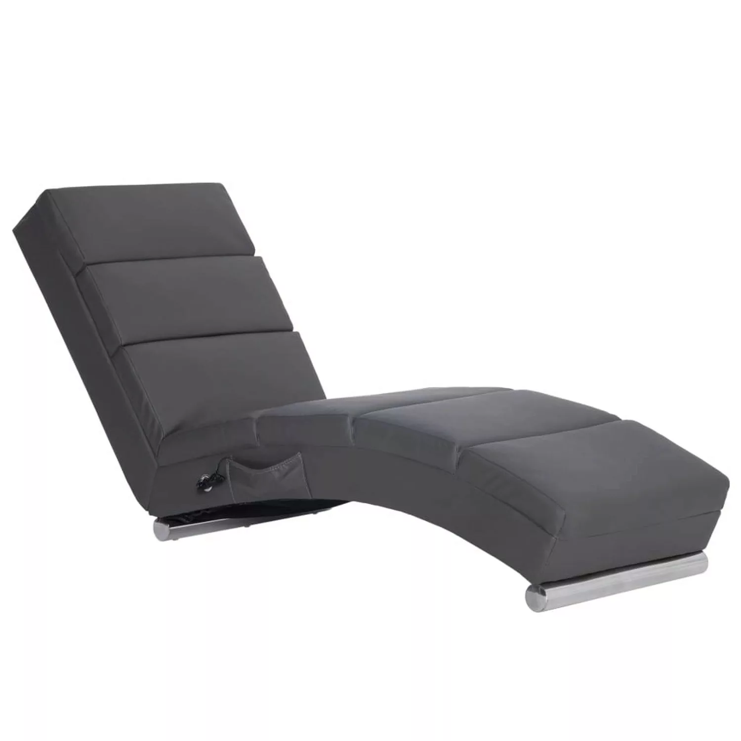 vidaXL Massage Chaiselongue Grau Kunstleder günstig online kaufen