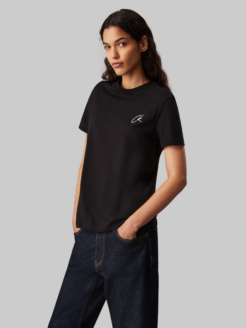 Calvin Klein Jeans T-Shirt "EMBROIDERED CK REGULAR TEE", mit Logostickerei günstig online kaufen