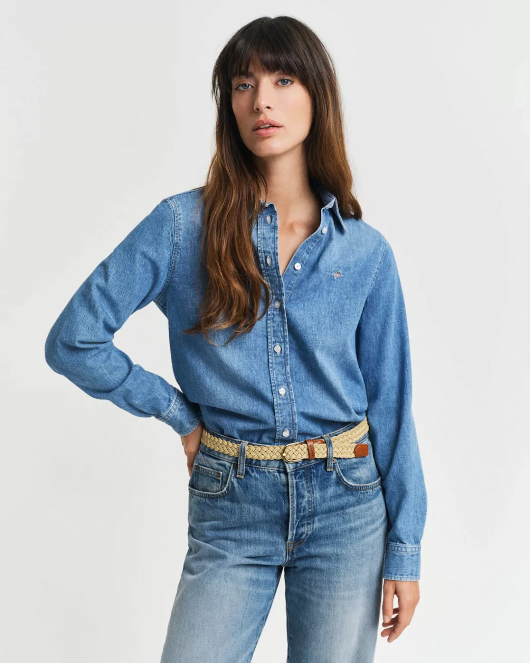 Gant Jeansbluse "REG DENIM SHIRT", mit modischer Waschung günstig online kaufen