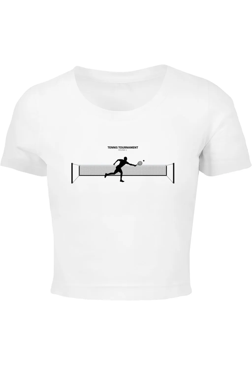 Merchcode T-Shirt "Merchcode Damen Ladies Tennis Round 1 Cropped Tee" günstig online kaufen