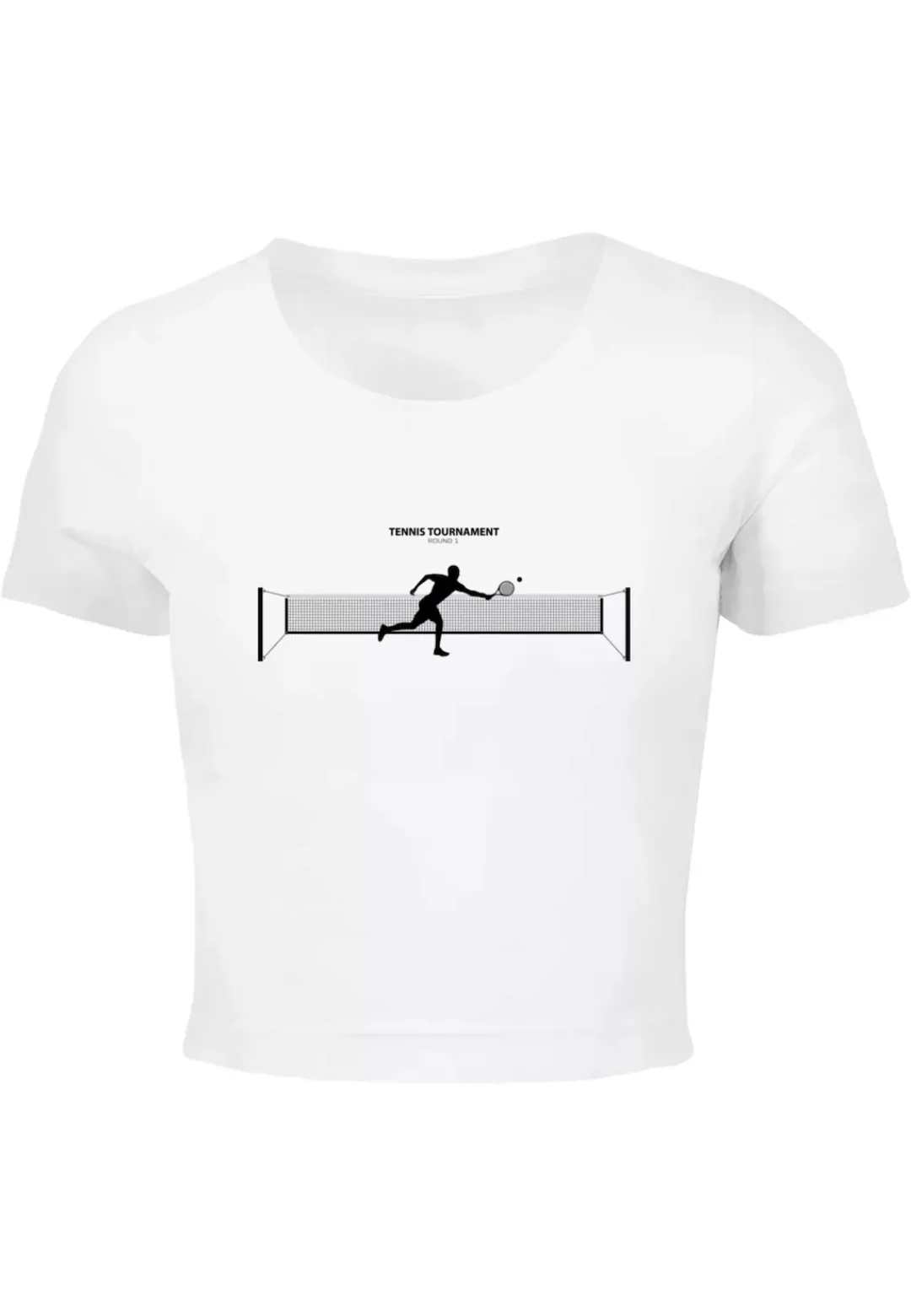 Merchcode T-Shirt "Merchcode Damen Ladies Tennis Round 1 Cropped Tee" günstig online kaufen