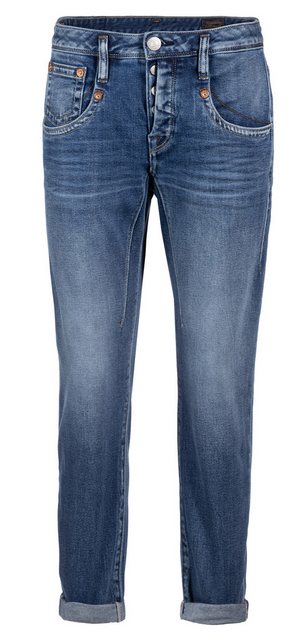 Herrlicher 7/8-Jeans Shyra Cropped Denim Comfort mit halb verdeckter Knopfl günstig online kaufen