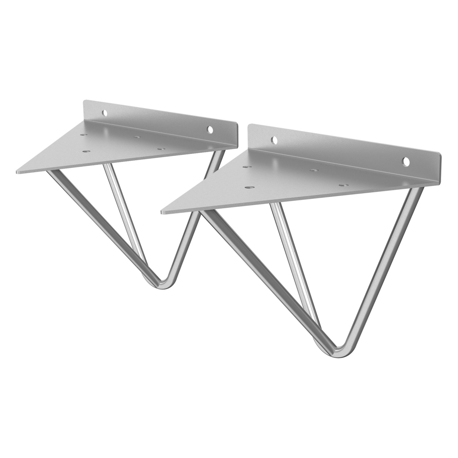 ML-Design 2 Stück Regalhalterung 160 mm Grau aus Metall Dreieckige Regalwin günstig online kaufen