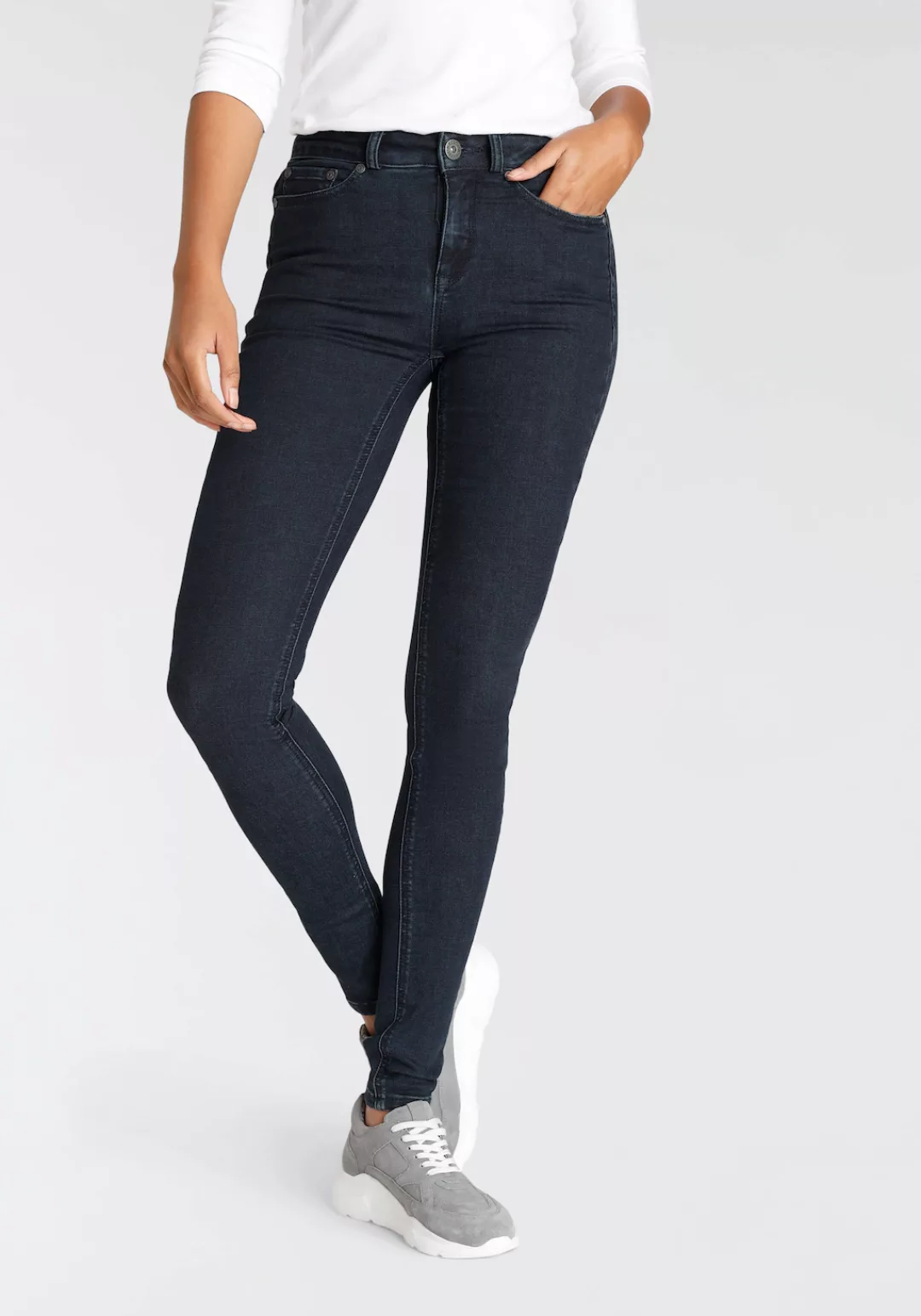 Arizona Skinny-fit-Jeans Ultra Soft hohe Leibhöhe, lang, aus Baumwolle, Pol günstig online kaufen