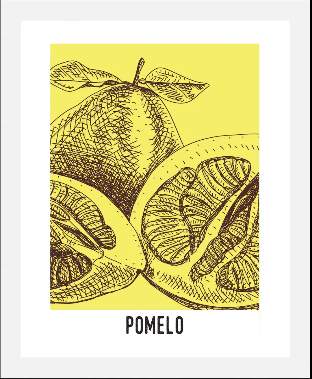 queence Bild "Pomelo", Obst-Obst Bilder-Kunst-Abstrakt-Essen-Lebensmittel-S günstig online kaufen