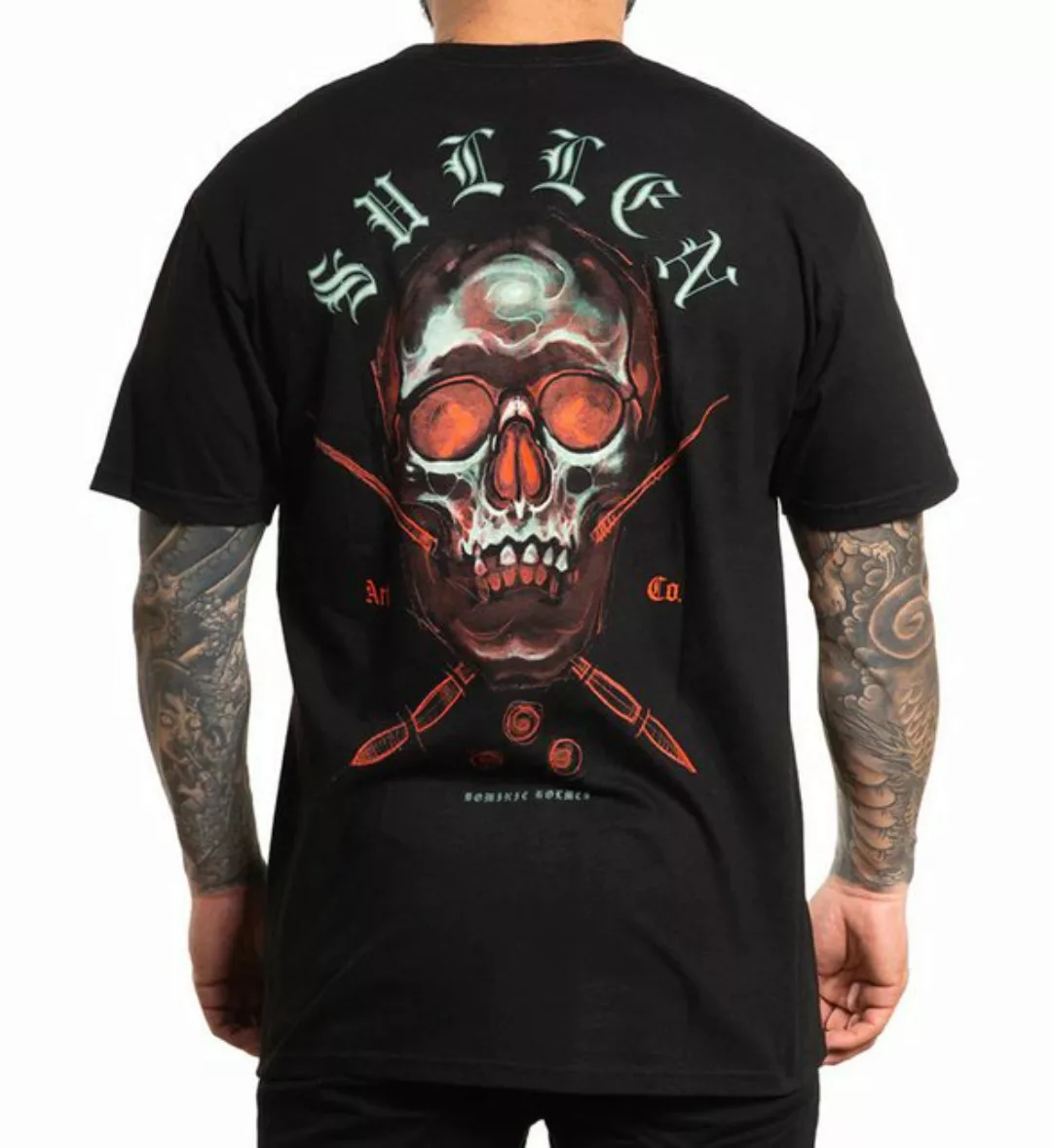 Sullen Clothing T-Shirt Glow Skull Schwarz günstig online kaufen