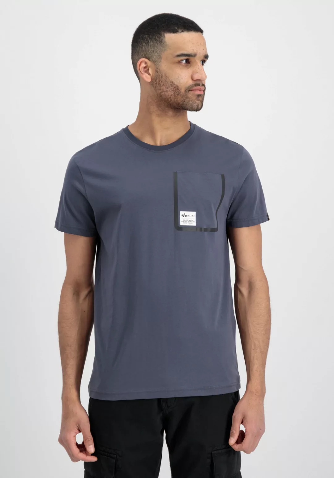 Alpha Industries T-Shirt "Alpha Industries Men - T-Shirts Label Pocket T" günstig online kaufen