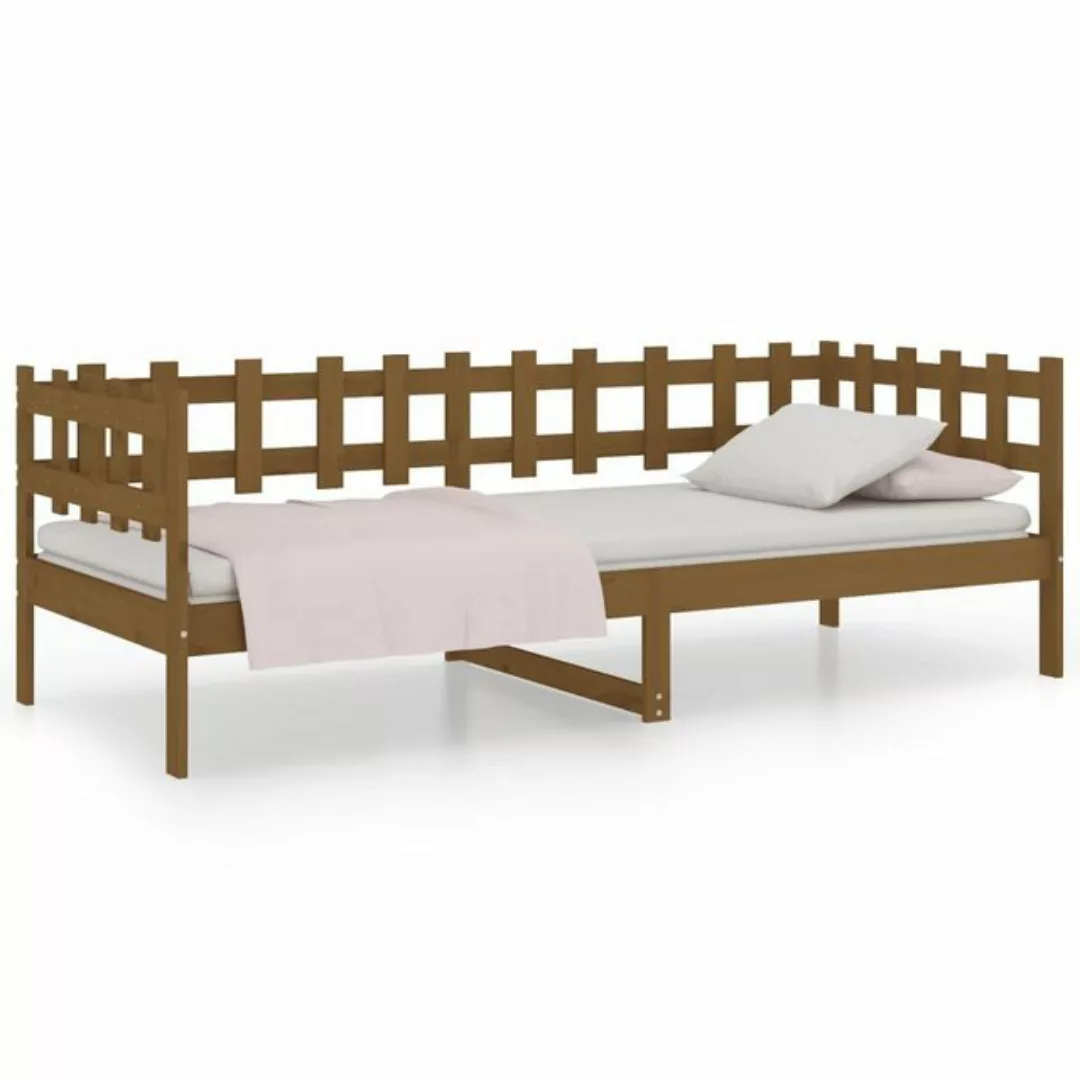 vidaXL Bett Tagesbett Honigbraun 80x200 cm Massivholz Kiefer günstig online kaufen