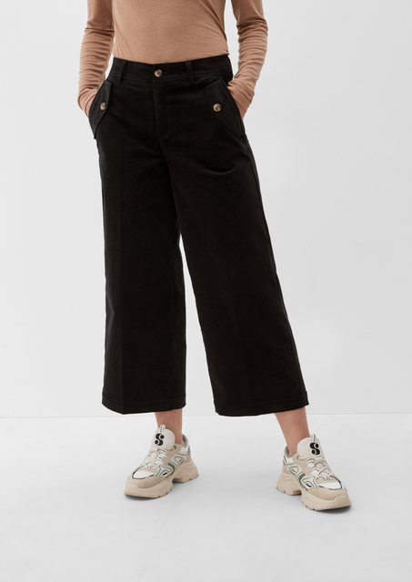 s.Oliver 3/4-Hose Regular: Culotte aus Cord günstig online kaufen