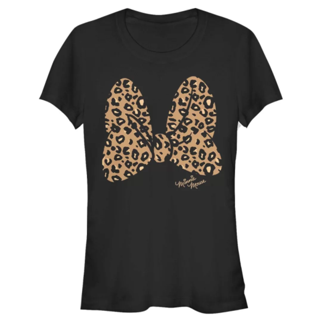 Disney Classics - Micky Maus - Minnie Maus Animal Print Bow - Frauen T-Shir günstig online kaufen
