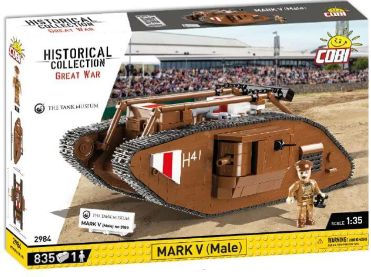 Cobi 2984 - Konstruktionsspielzeug - Great War Heavy Tank Mark V 835 Kl. günstig online kaufen