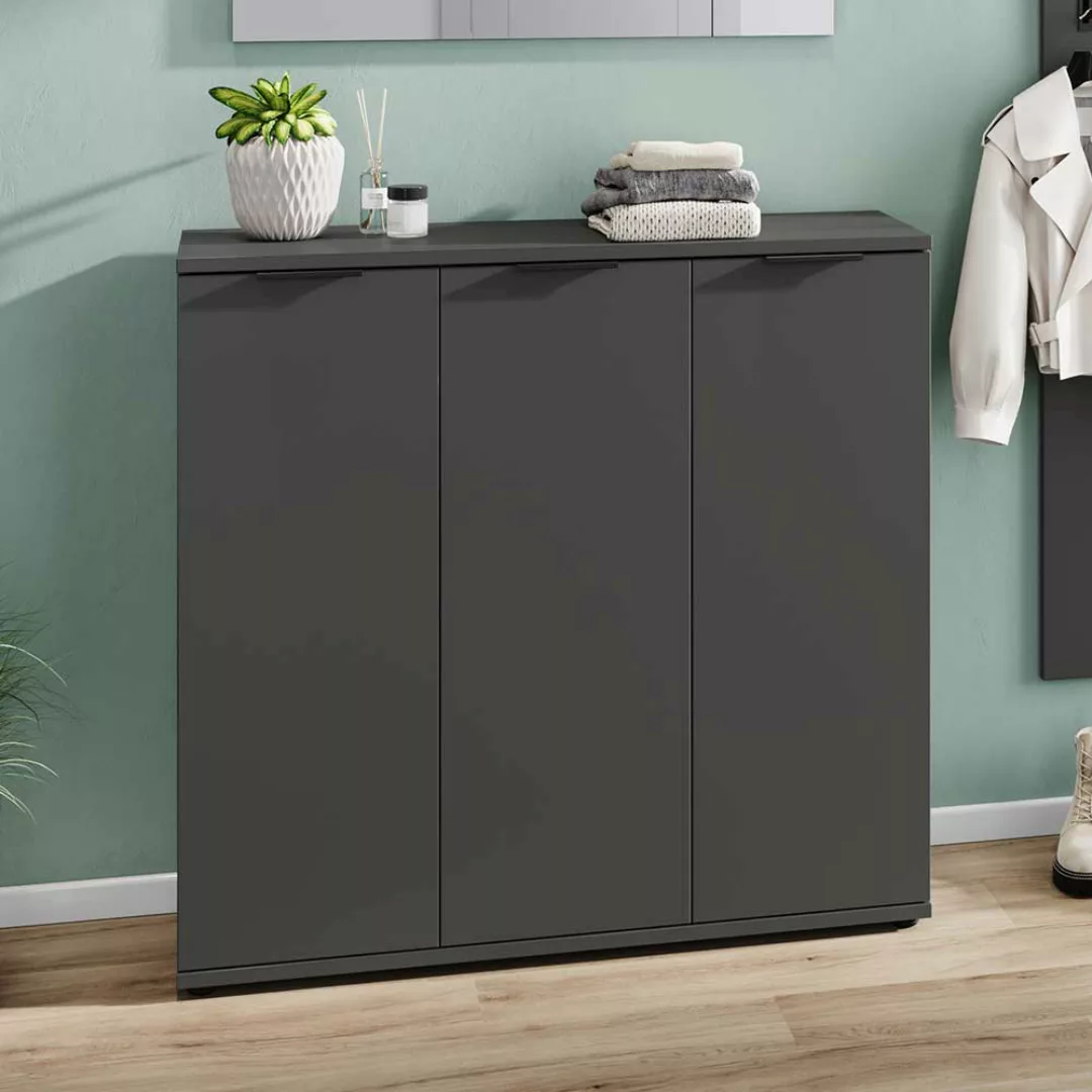 Schrank Sideboard in Dunkelgrau 113 cm breit günstig online kaufen