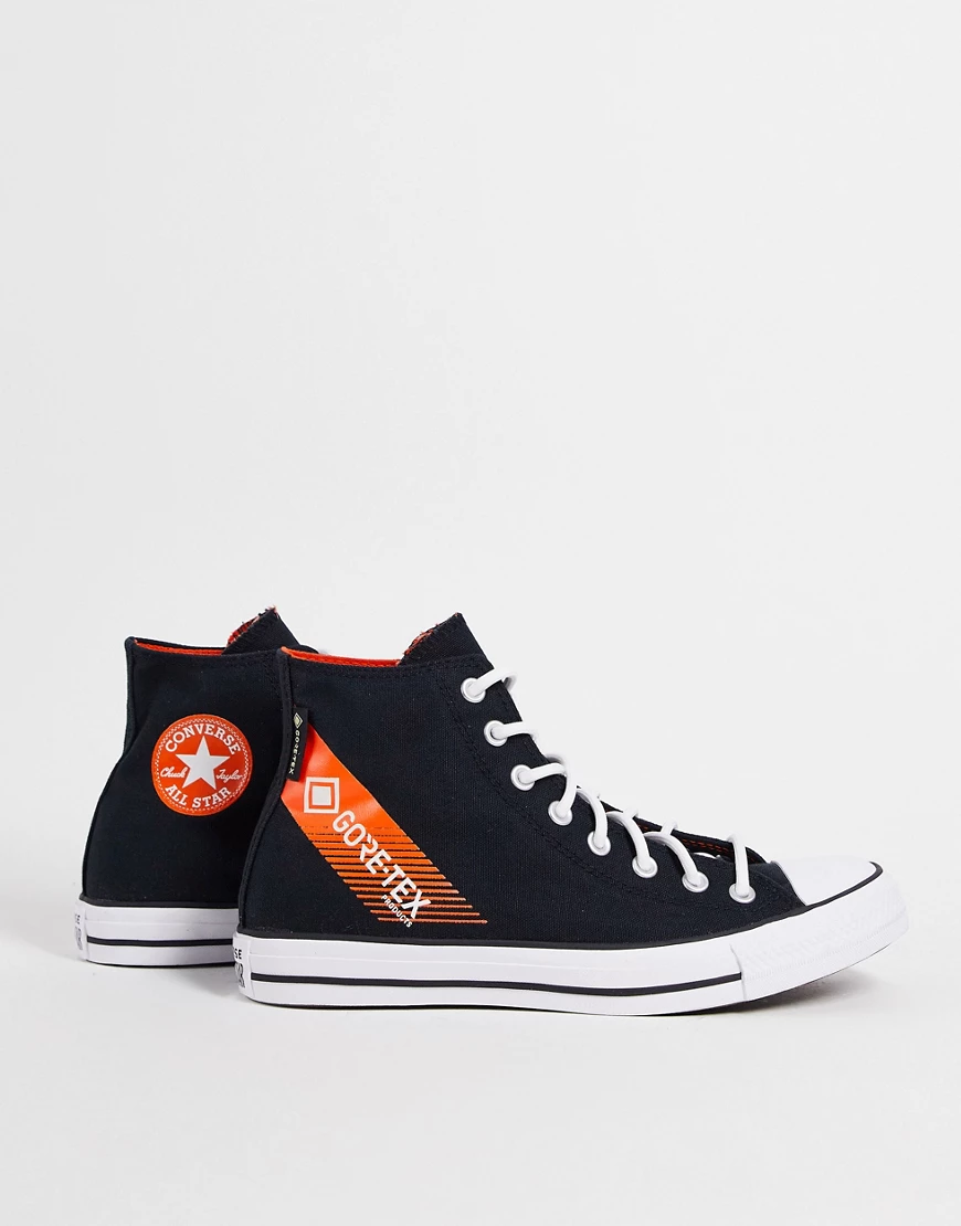Converse – Chuck Taylor All Star – Schwarze knöchelhohe Sneaker aus Gore-Te günstig online kaufen