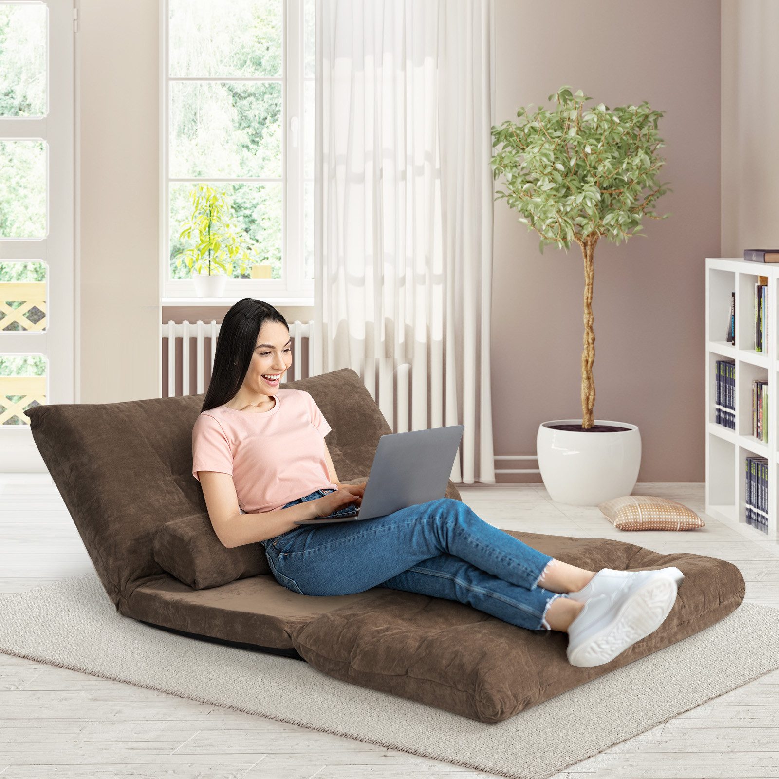 KOMFOTTEU Schlafsofa, 3 in 1 Sofabett günstig online kaufen