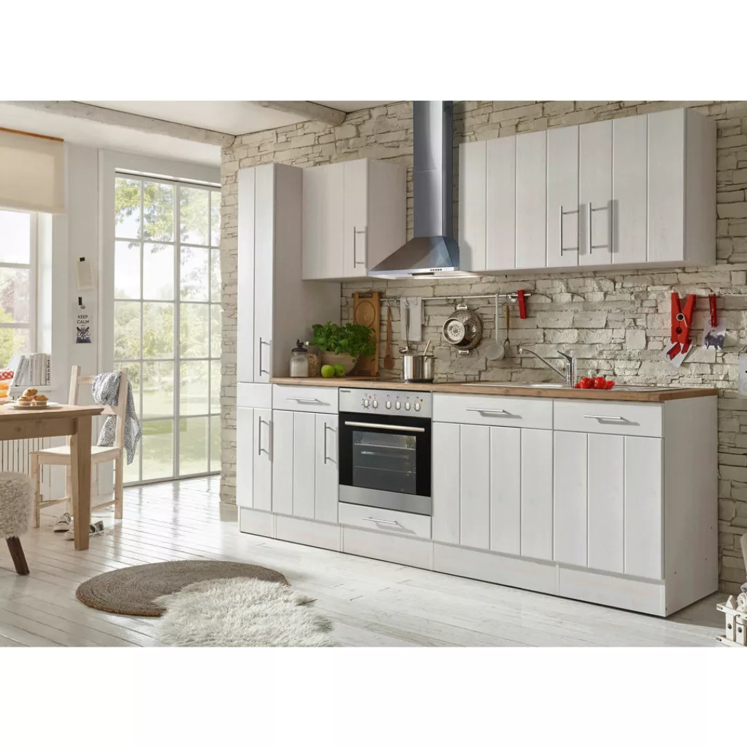 Respekta Küchenblock Premium weiß matt B/H/T: ca. 250x211x60 cm günstig online kaufen
