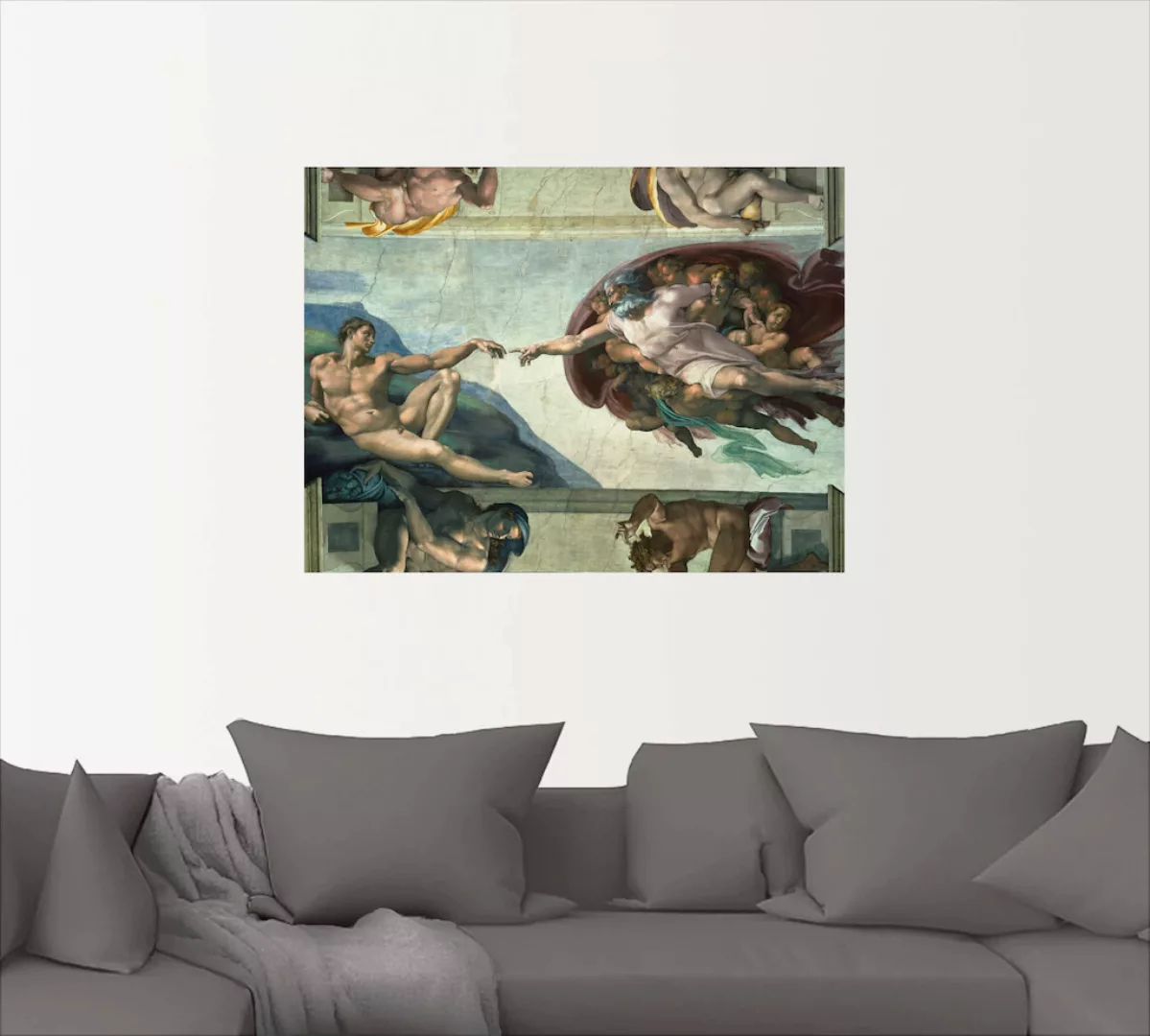 Artland Wandbild »Die Erschaffung des Adam«, Religion, (1 St.) günstig online kaufen