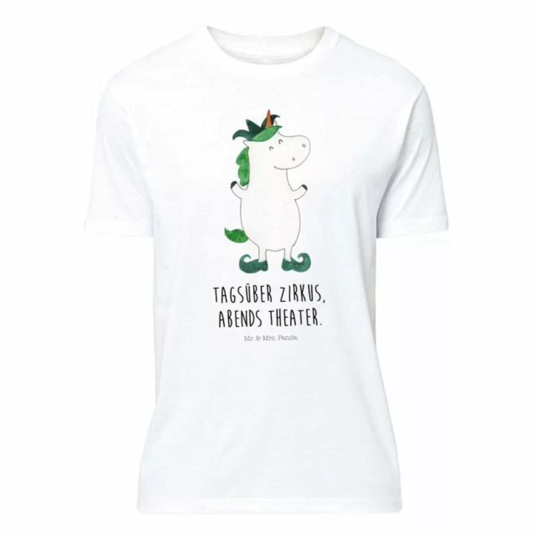 Mr. & Mrs. Panda T-Shirt Einhorn Joker - Weiß - Geschenk, Rundhals, Pegasus günstig online kaufen