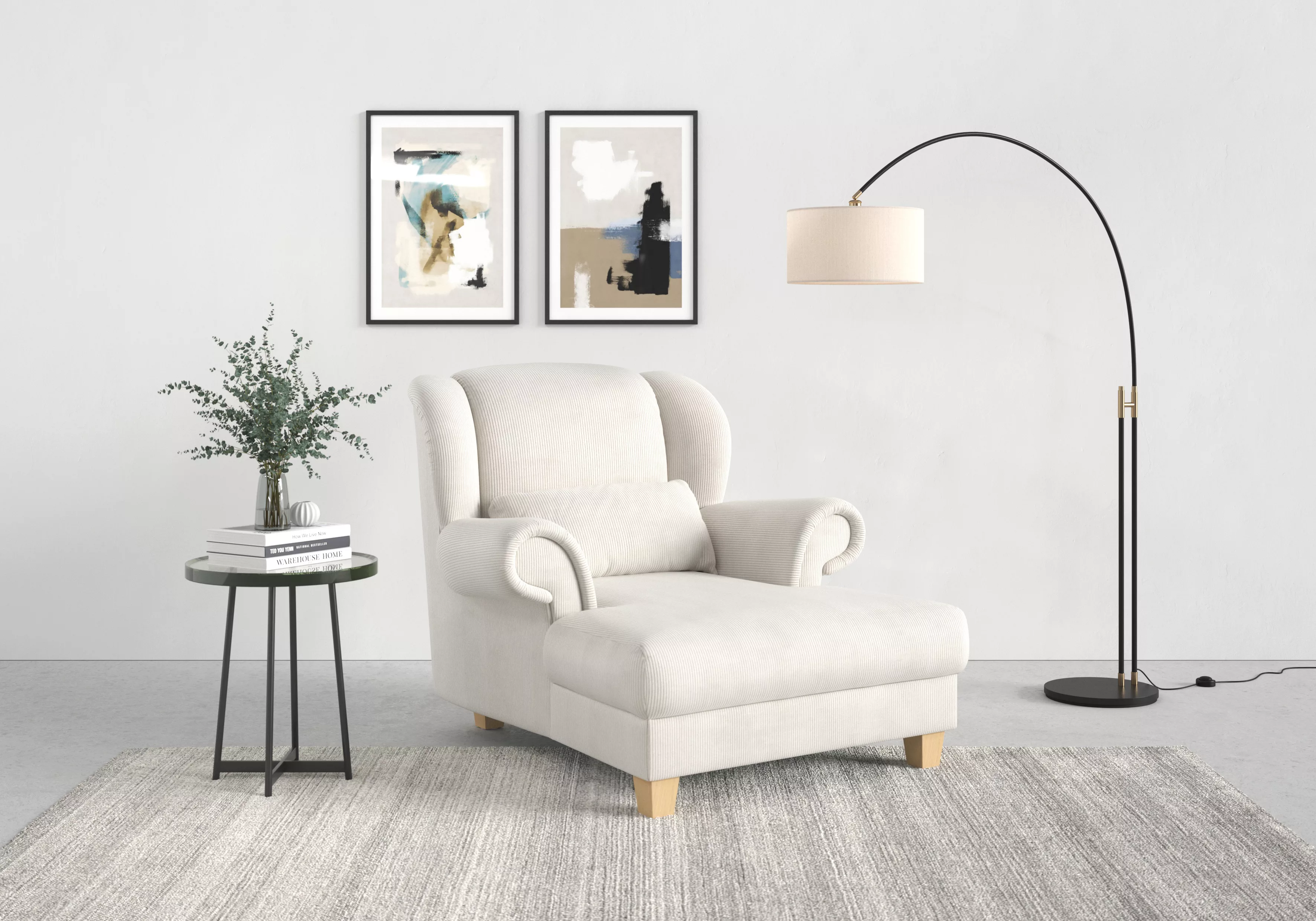 Home affaire Loveseat »Loveseat Queenie«, (1 St.), mit softem, weichem Sitz günstig online kaufen