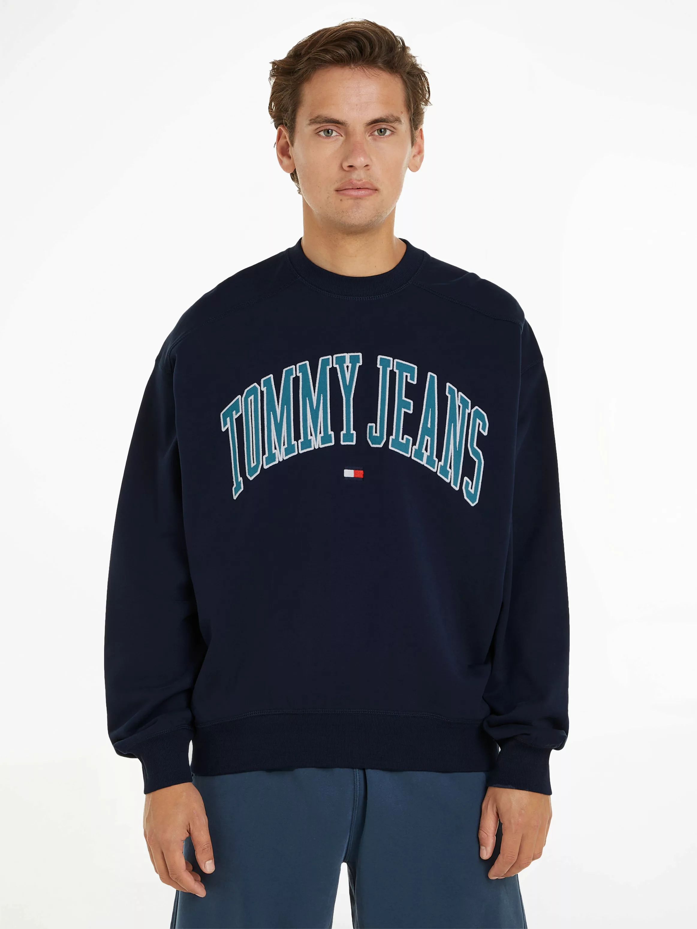 Tommy Jeans Sweatshirt TJM BOXY POP VARSITY CREW günstig online kaufen
