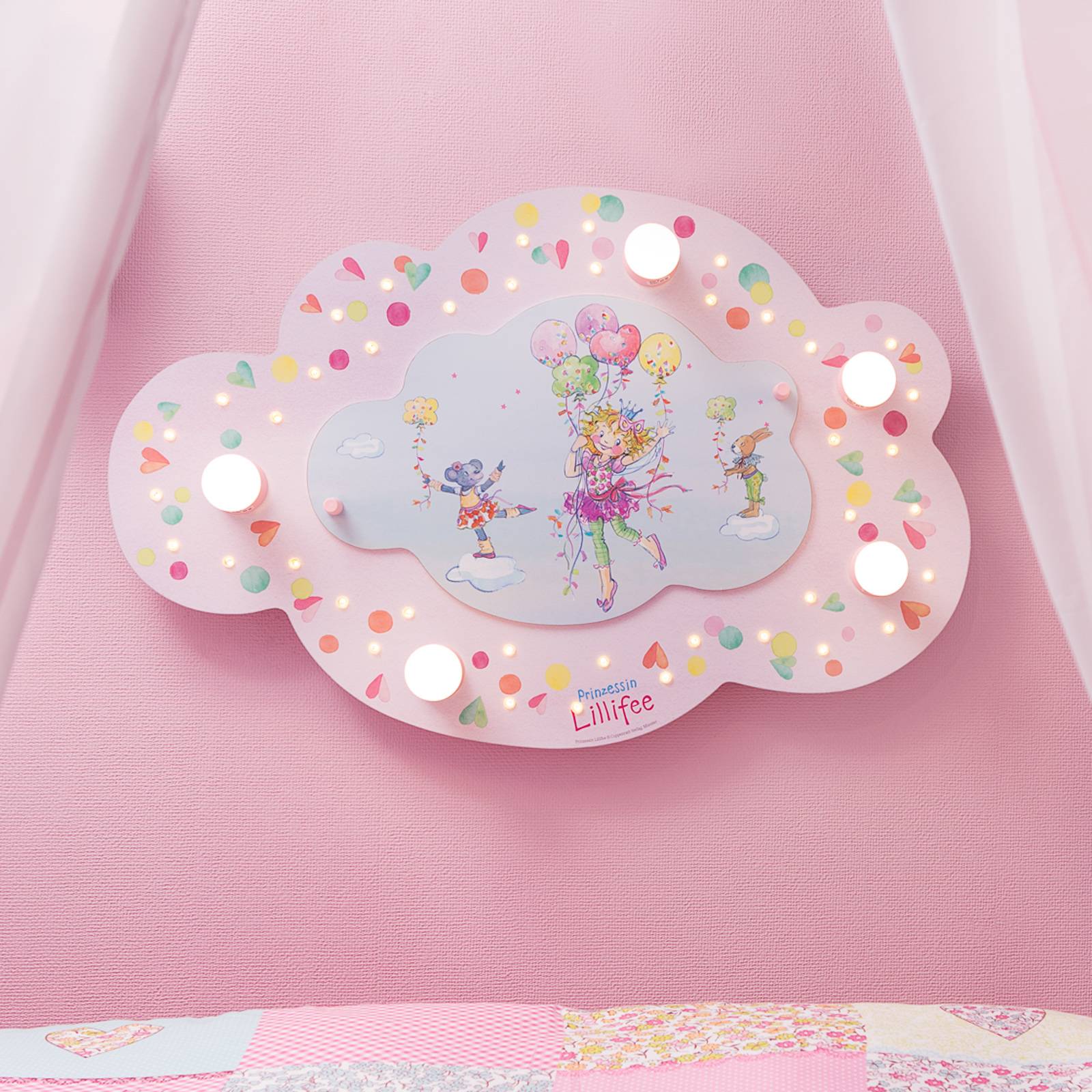 Deckenleuchte Prinzessin Lillifee mit LEDs Wolke günstig online kaufen