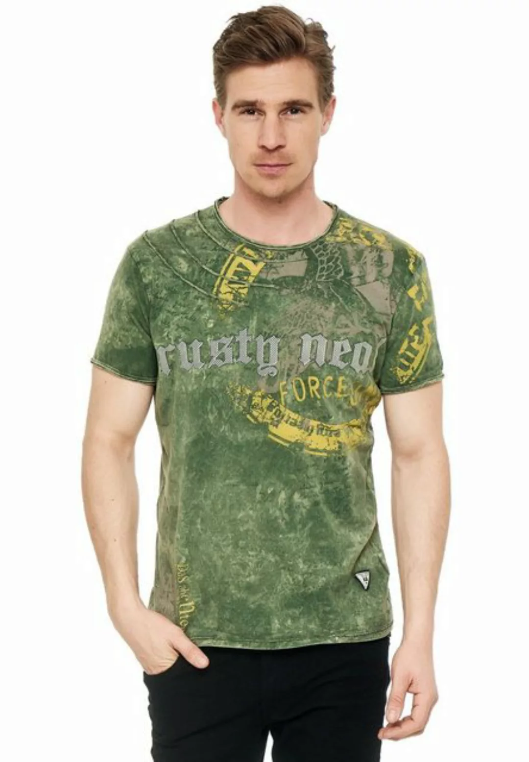 Rusty Neal T-Shirt mit eindrucksvollem Print günstig online kaufen