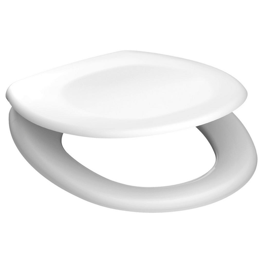 Duroplast WC-Sitz 82000-A WHITE weiß Duroplast B/H/T: ca. 37,1x5,5x45,6 cm günstig online kaufen