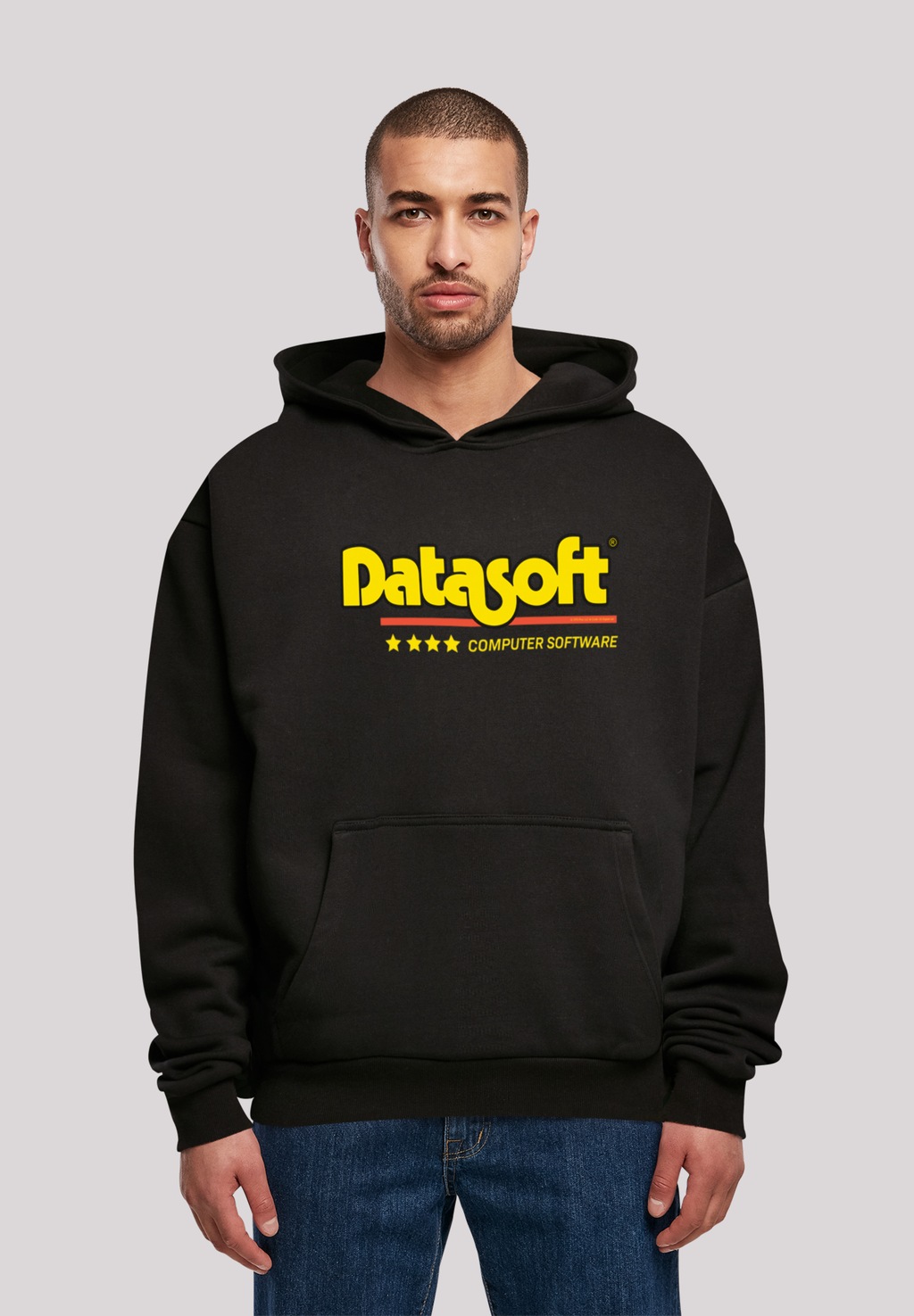 F4NT4STIC Kapuzenpullover "DATASOFT Logo gelb SEVENSQUARED", Print günstig online kaufen