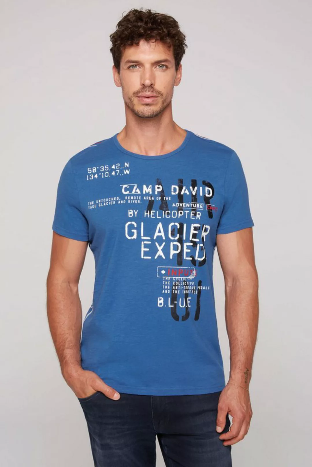 CAMP DAVID T-Shirt T-Shirt HELI FLIGHT Kurzarmshirt (1-tlg) günstig online kaufen