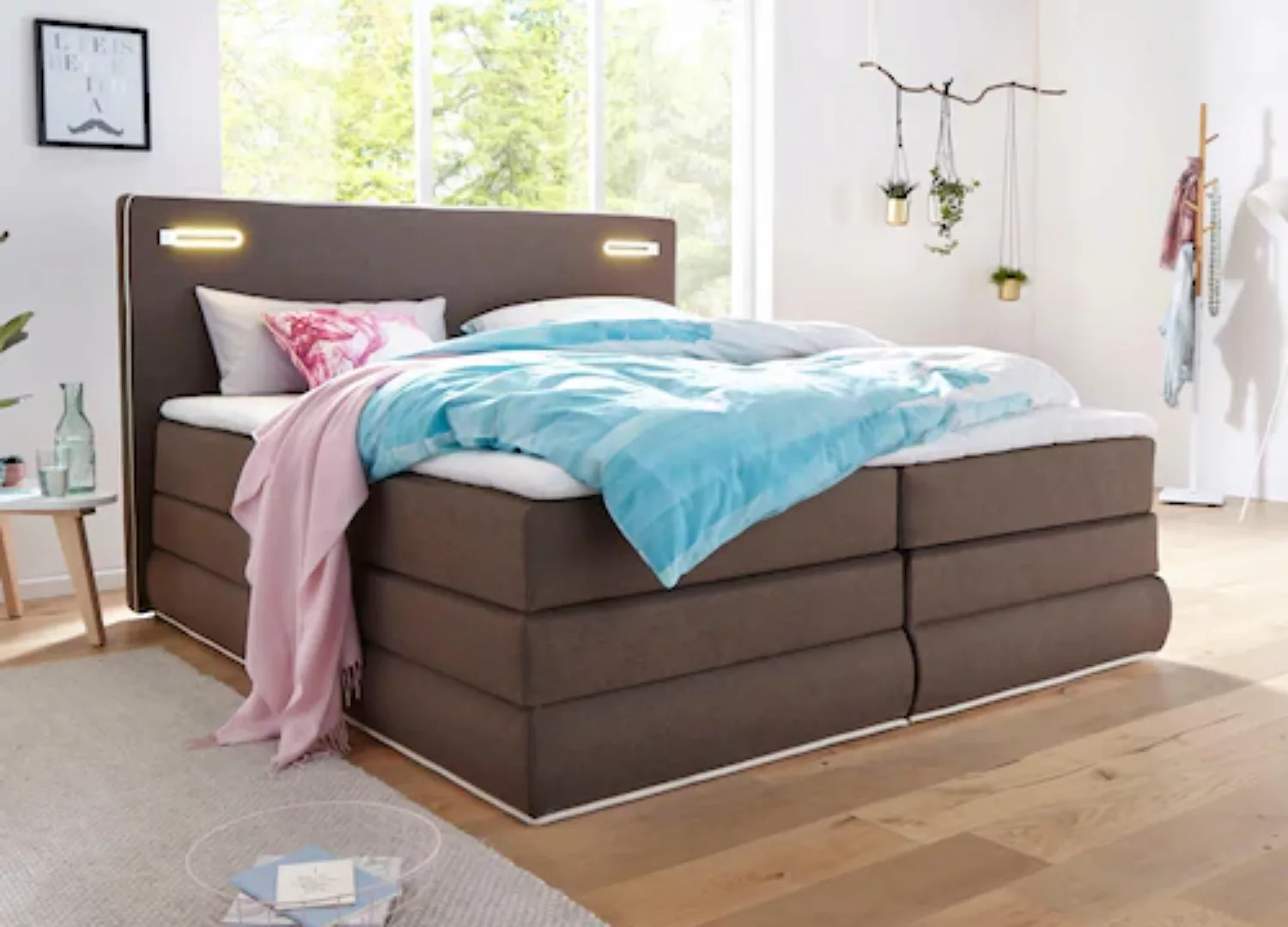 COLLECTION AB Boxspringbett »Rubona«, inkl. Bettkasten, LED-Beleuchtung und günstig online kaufen