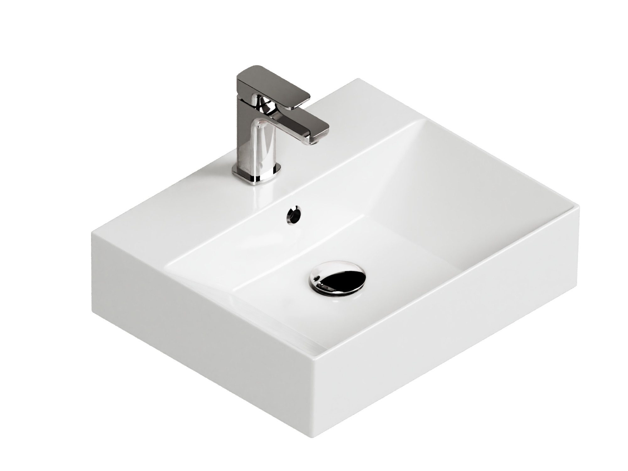 Aqua Bagno Waschbecken Aufsatzwaschbecken 50cm weiß günstig online kaufen