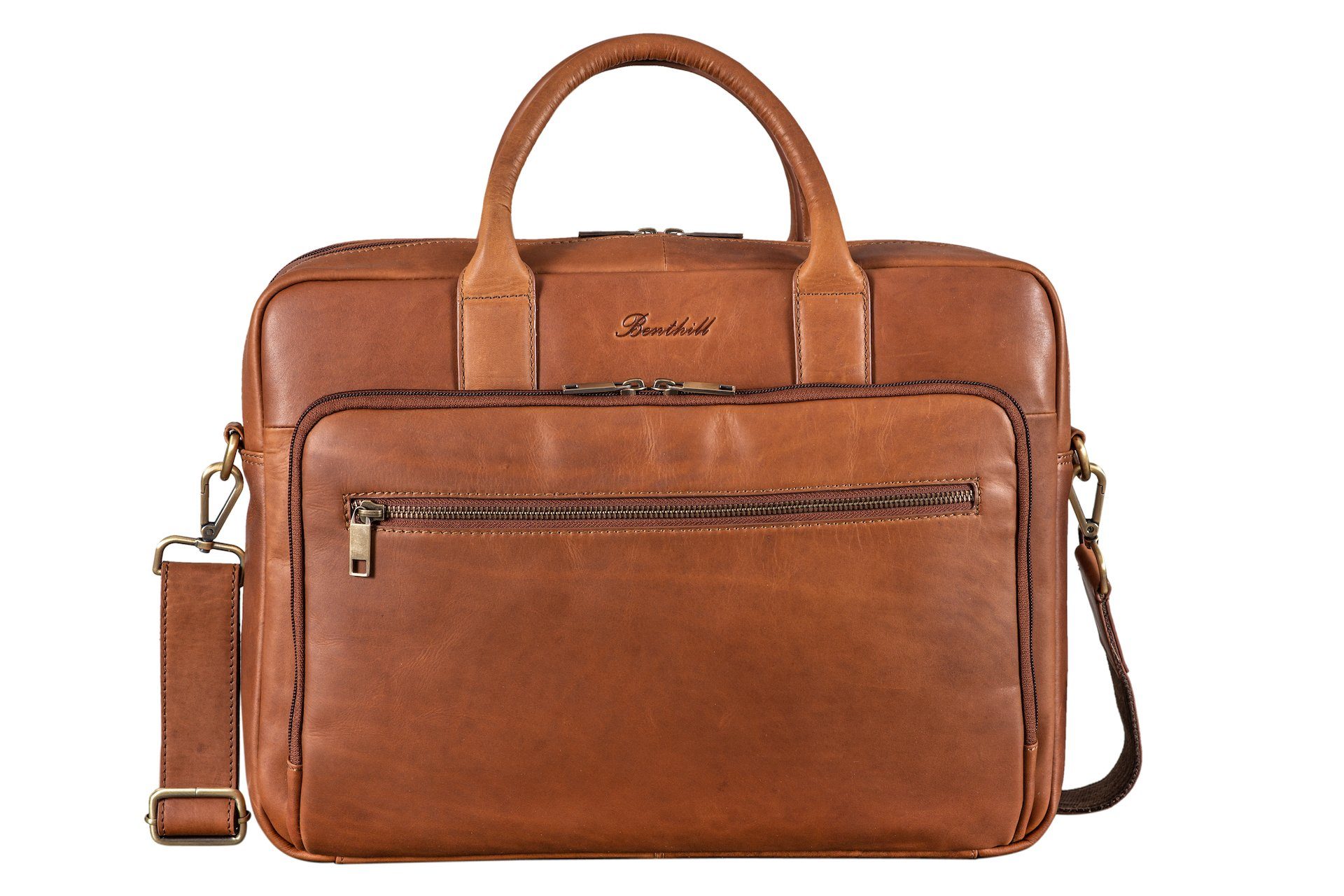 Benthill Aktentasche Echt Leder Laptoptasche Notebooktasche günstig online kaufen