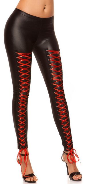 Koucla Leggings mit Schnürung vorn, Leggins Schnürleggings günstig online kaufen