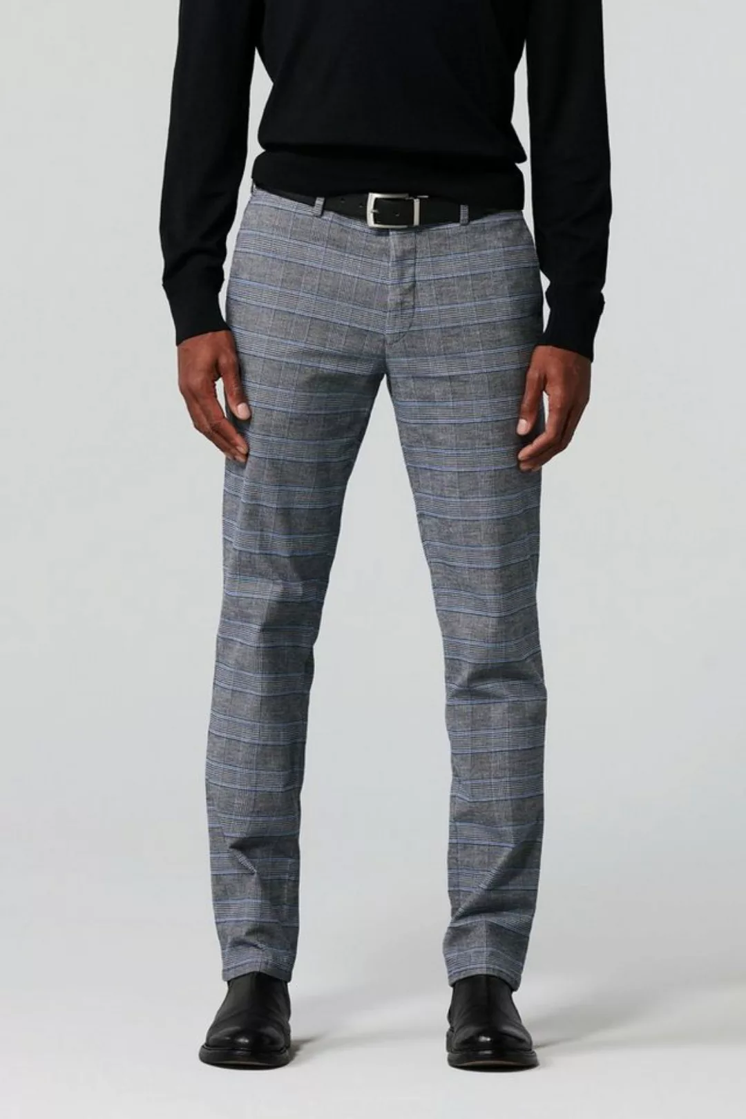 MEYER Chinohose Wool Look "Prince of Wales" Chino (1-tlg) günstig online kaufen