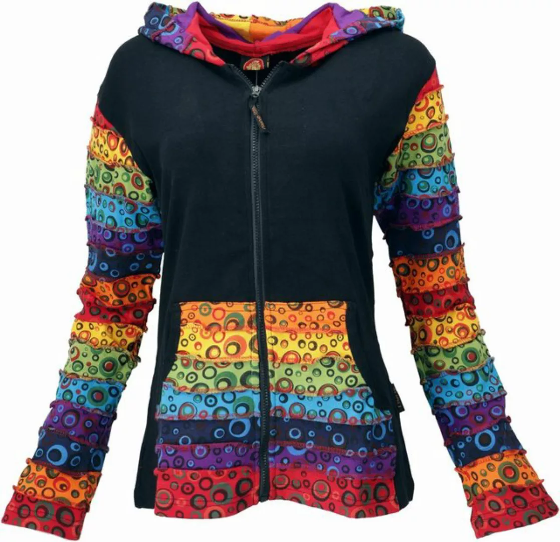 Guru-Shop Langjacke Patchwork Stonewash Regenbogen Jacke mit.. alternative günstig online kaufen