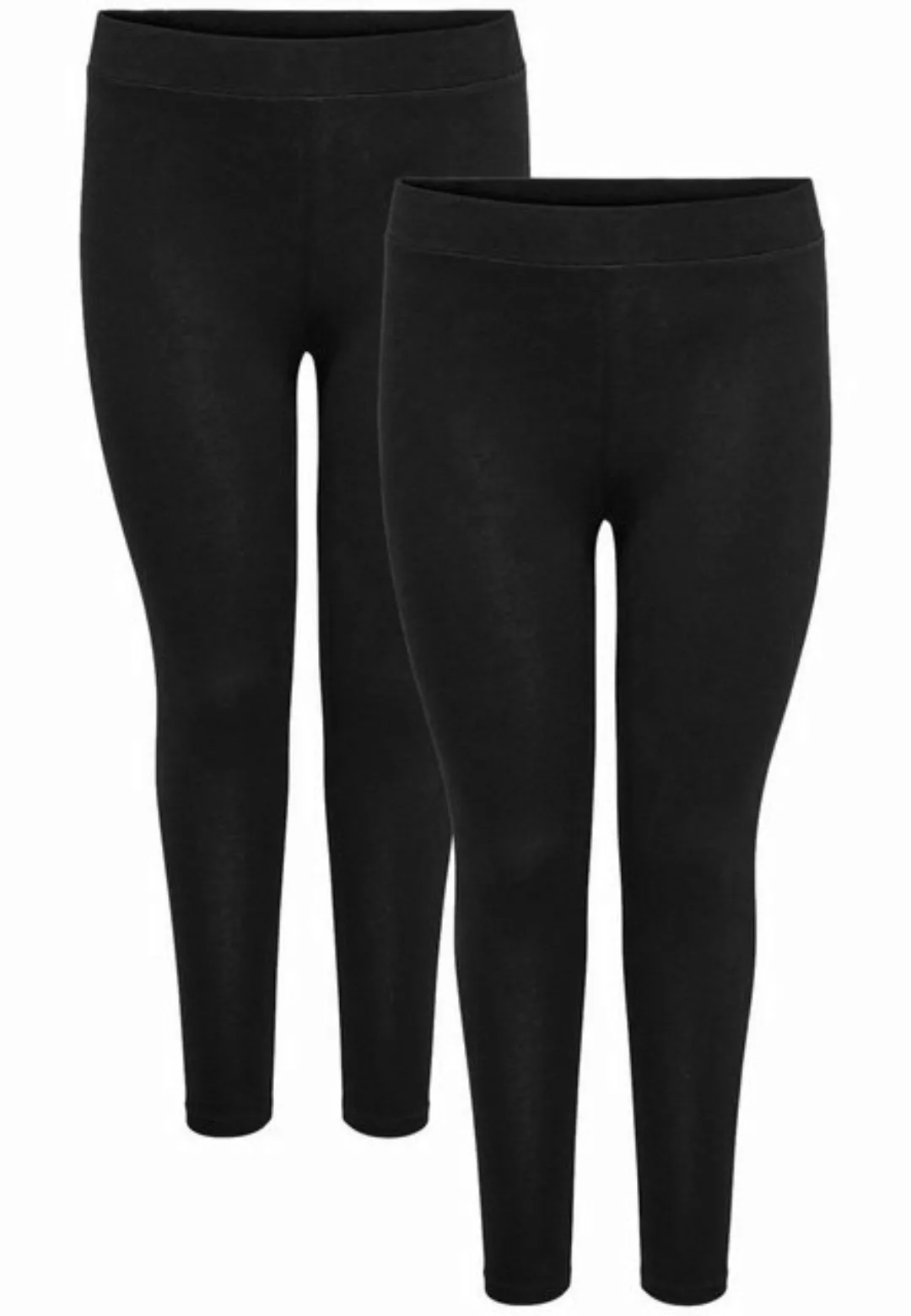 ONLY CARMAKOMA Leggings Leggings 2-er Stück Pack Stretch Hose Übergröße CAR günstig online kaufen