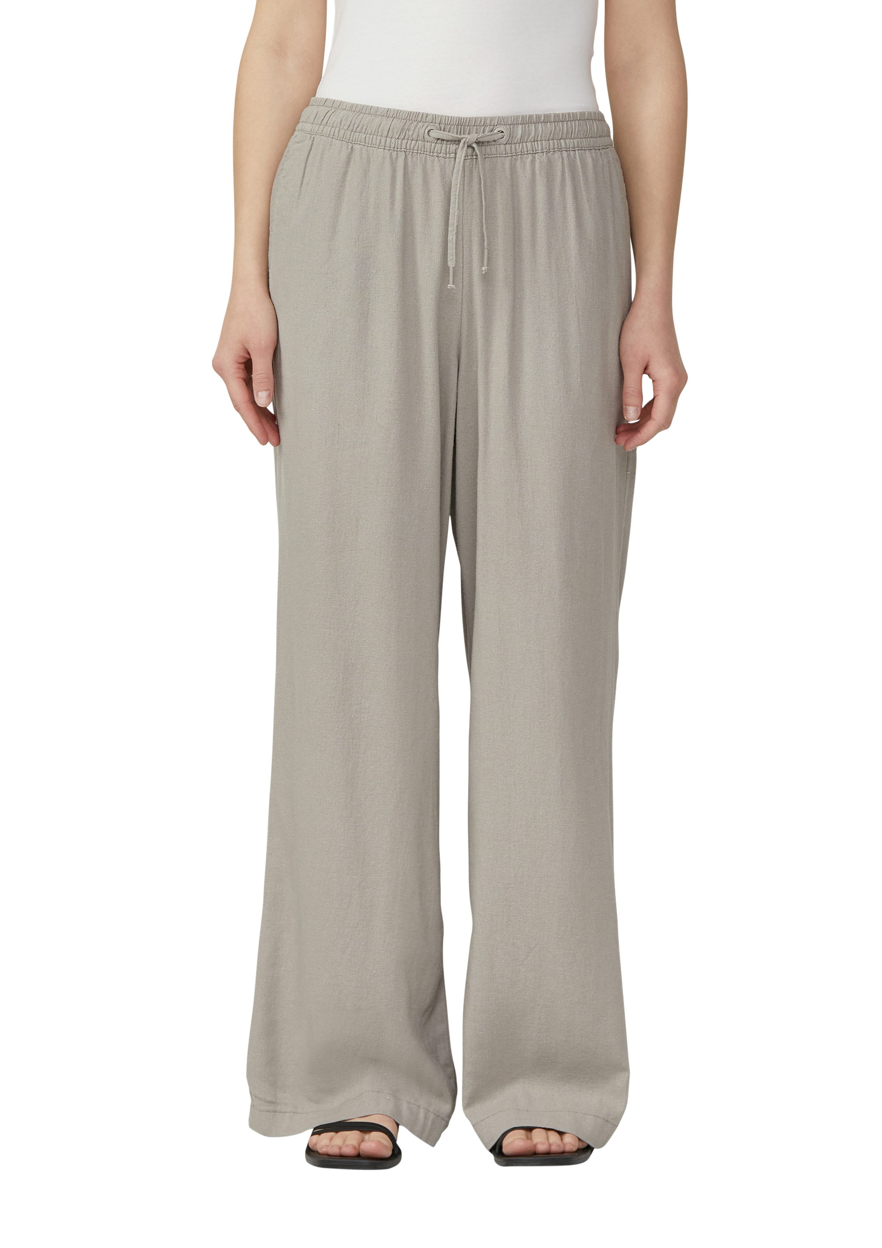QS Leinenhose Sommerhose mit elastischem Bund günstig online kaufen