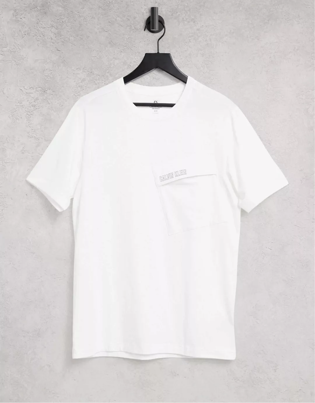 Calvin Klein – Sport – T-Shirt-Weiß günstig online kaufen