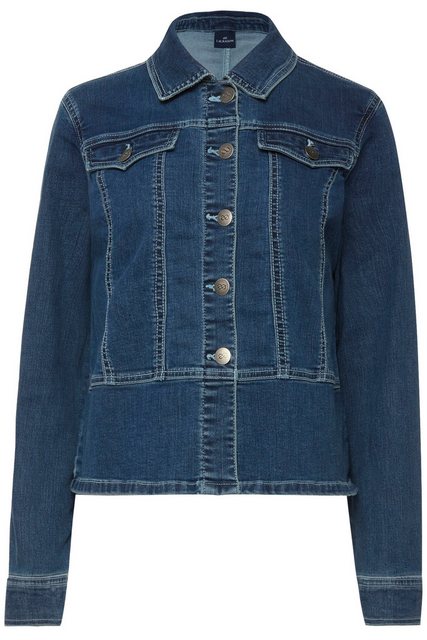 Laurasøn Sommerjacke Jeansjacke Hemdkragen Metallknöpfe Langarm günstig online kaufen