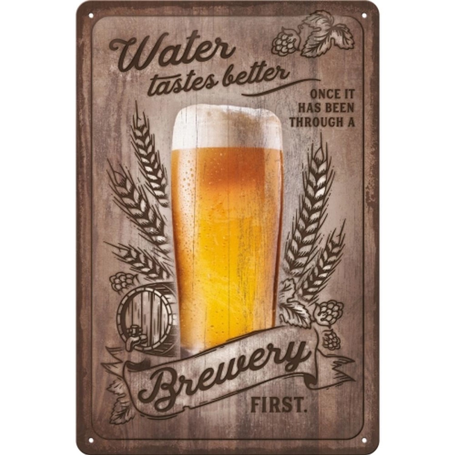 Nostalgic-Art Blechschild 20 x 30cm - Water Tastes Better ... - Special Edi günstig online kaufen