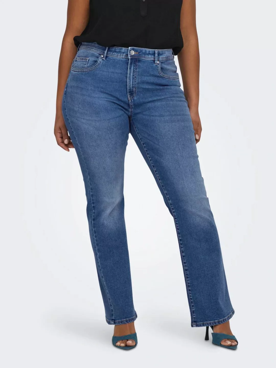 ONLY CARMAKOMA Bootcut-Jeans "CARSALLY REG FLARED DNM BJ114-3 NOOS" günstig online kaufen