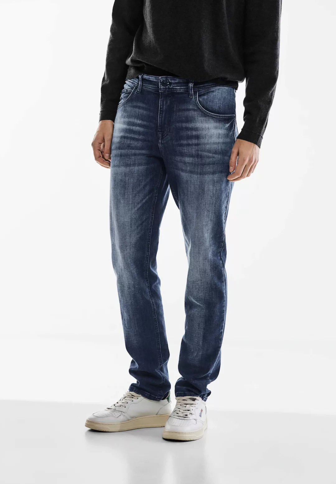 STREET ONE MEN Gerade Jeans Middle Waist günstig online kaufen